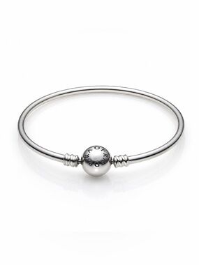 PANDORA Sterling Silver Bangle Bracelet Classic Charm Bracelet